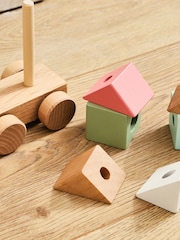Personalised Wooden Train Pull-A-Long Toy with Blocks by My 1st Years - Image 3 of 4