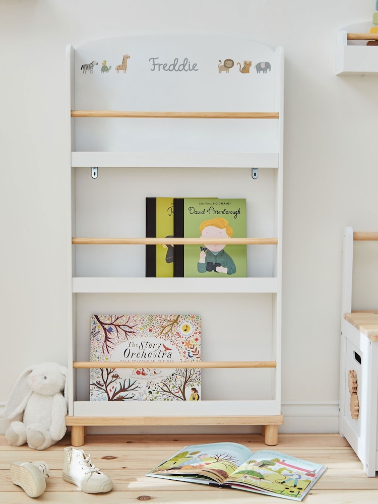 Personalised Safari Design White Bookcase by My 1st Years - Image 1 of 2