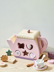 Personalised Teapot Wooden Shape Sorter by My 1st Years - Image 1 of 5