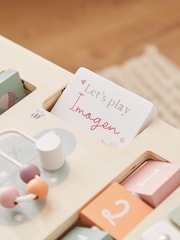 Personalised Pink Wooden Children's Activity Table by My 1st Years - Image 2 of 5