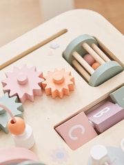 Personalised Pink Wooden Children's Activity Table by My 1st Years - Image 4 of 5