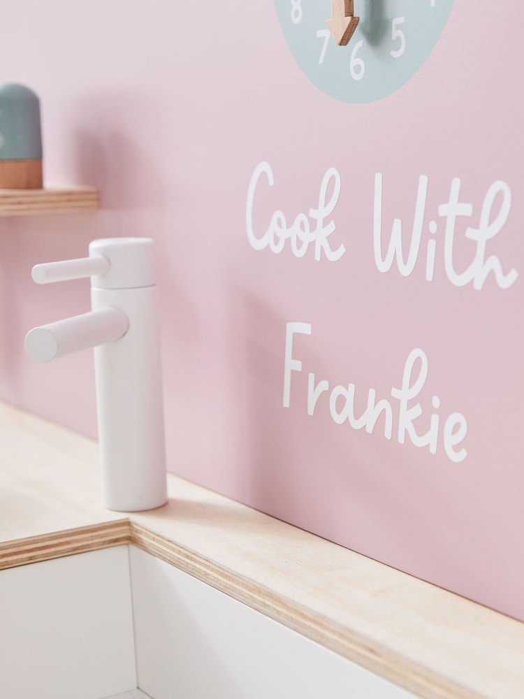 Personalised Pink Wooden Kitchen Play Set by My 1st Years - Image 2 of 4