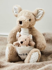 Personalised Kangaroo and Baby Soft Toy Set by My 1st Years - Image 1 of 6