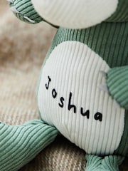 Personalised Green Corduroy Dragon Soft Toy by My 1st Years - Image 2 of 5