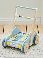 Personalised Blue Car Push-Along Activity Walker by My 1st Years - Image 1 of 4