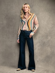 PS Paul Smith Pink Swirl Design Silk Shirt - Image 3 of 7