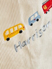 Personalised Large Transport Ecru Corduroy Storage Bag by My 1st Years - Image 2 of 4