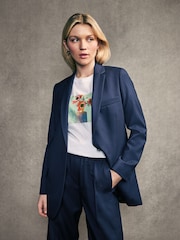 PS Paul Smirth Dark Blue Tailored Blazer - Image 1 of 8