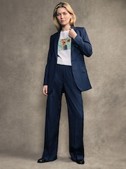 PS Paul Smirth Dark Blue Tailored Blazer - Image 3 of 8