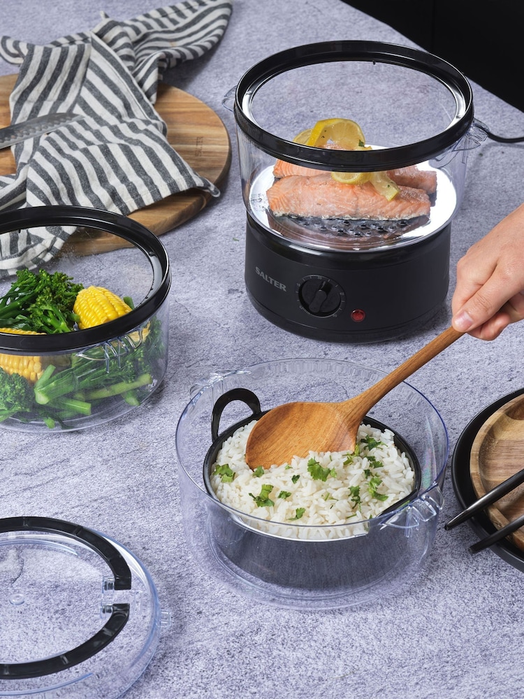 Salter Black Kuro Food Steamer - Image 2 of 6