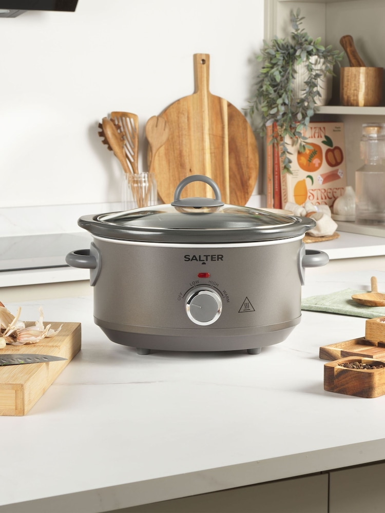 Salter Grey Cosmos 3.5L Slow Cooker - Image 1 of 6