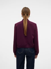 VERO MODA Burgundy Bomber Jacket - Image 2 of 6
