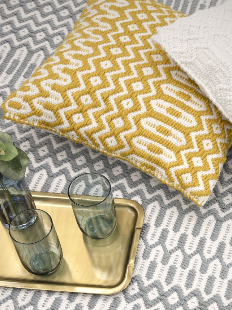 Asiatic Rugs Yellow Halsey Cushion - Image 2 of 4