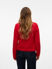 VERO MODA Red Long Sleeves Round Neck Jumper - Image 2 of 6
