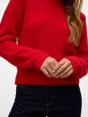 VERO MODA Red Long Sleeves Round Neck Jumper - Image 3 of 6