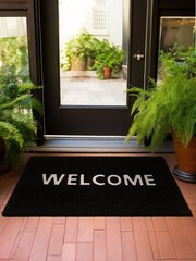 Asiatic Rugs Black Coir Doormat - Image 1 of 3