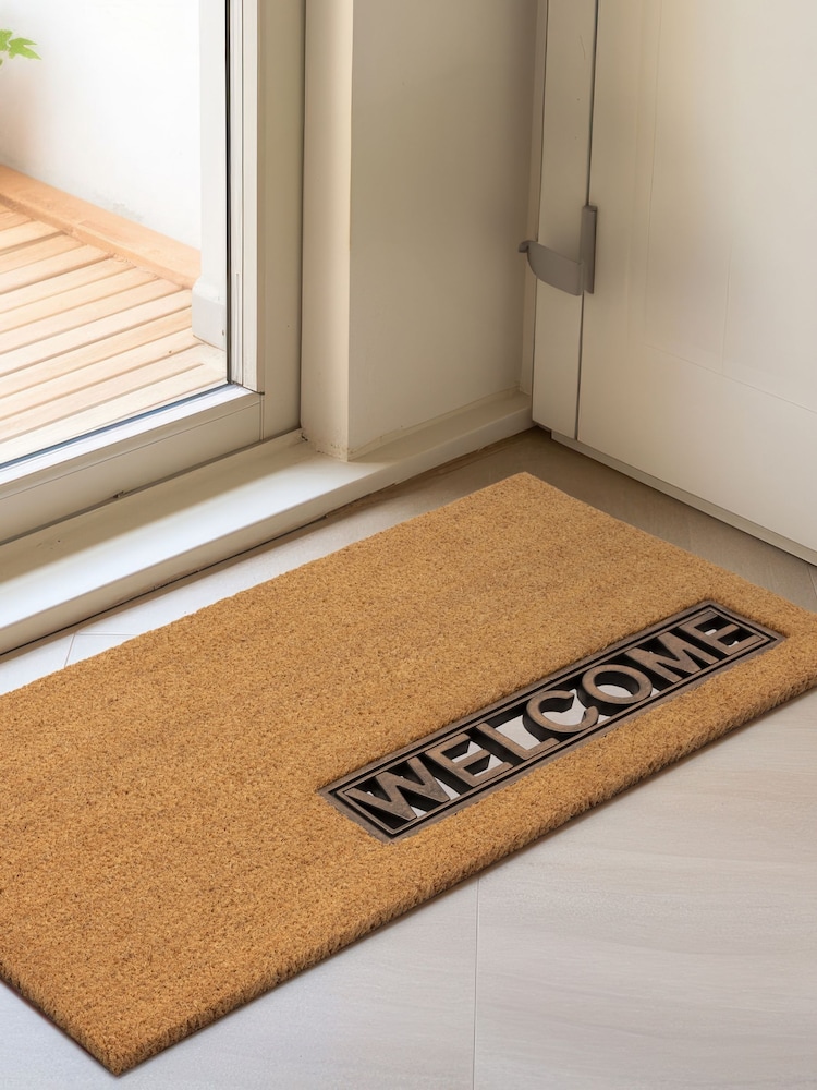 Asiatic Rugs Grey Coir Doormat - Image 1 of 3
