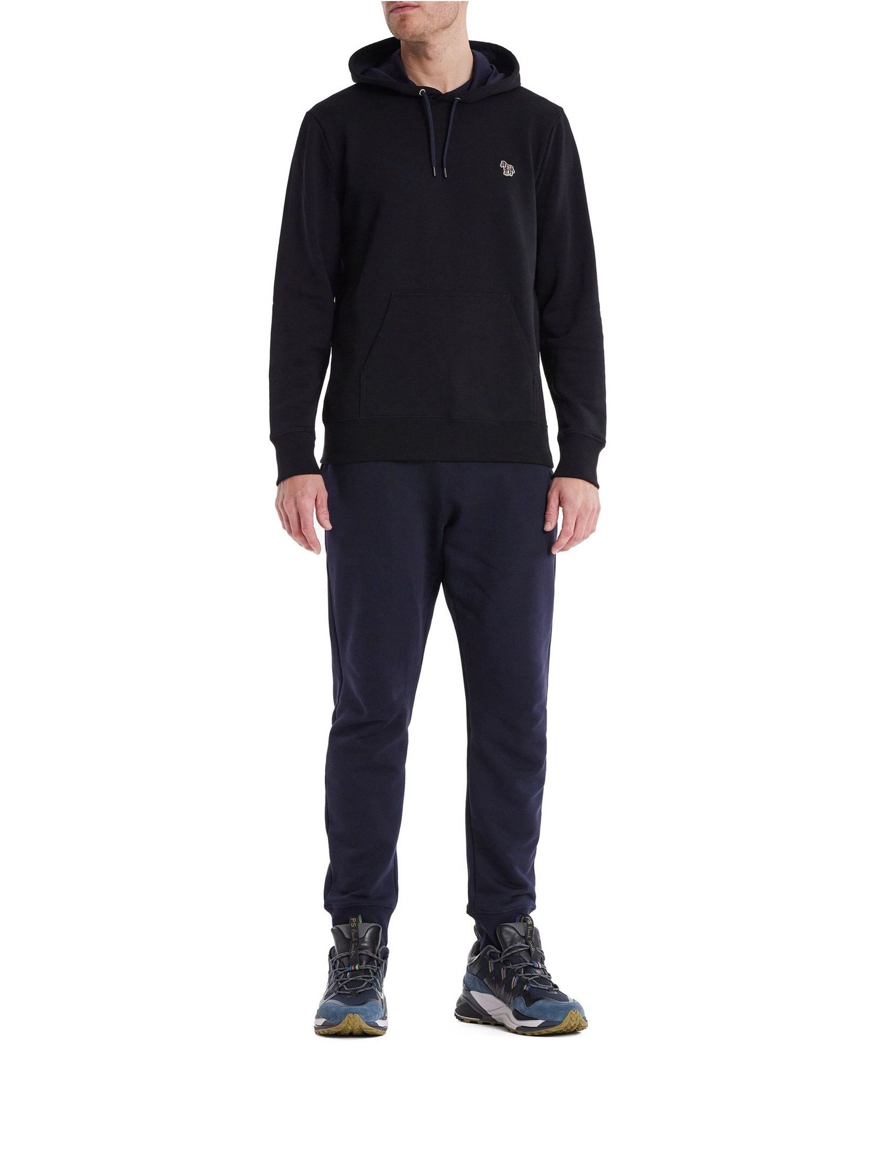Buy PS Paul Smith Black Zebra Print Logo Hoodie from Next USA