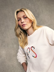 PS Paul Smith Cream Logo Sweatshirt - Image 4 of 6
