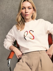 PS Paul Smith Cream Logo Sweatshirt - Image 5 of 6