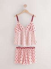 Rockett St George Pink Geo Cami Short Set Pyjamas - Image 10 of 14