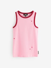 Rockett St George Pink Ribbed Vest Set - Image 2 of 6