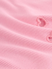 Rockett St George Pink Ribbed Vest Set - Image 6 of 6