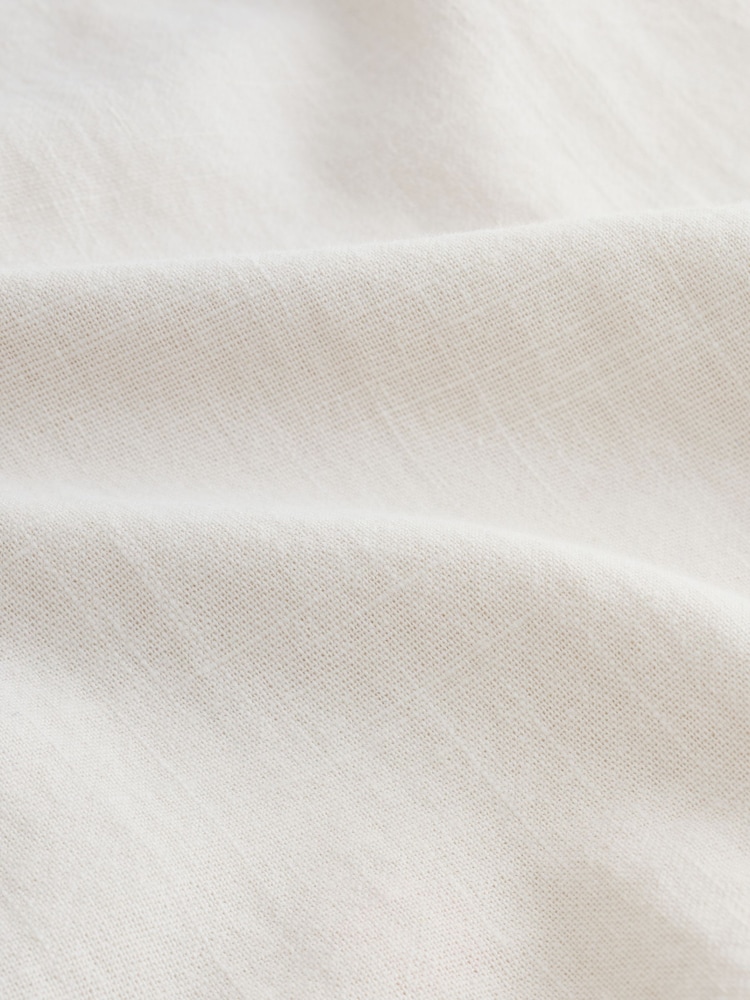 Rockett St George Cream Be Free Embroidered Button-Up 100% Cotton Shorts Set - Image 16 of 16