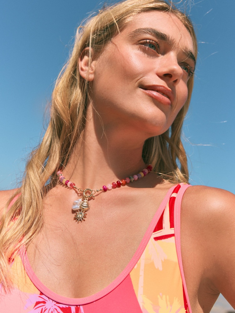 Rockett St George Beaded Sun Necklace - Imagen 2 de 4