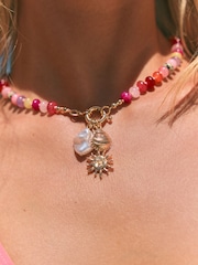 Rockett St George Beaded Sun Necklace - Imagen 4 de 4