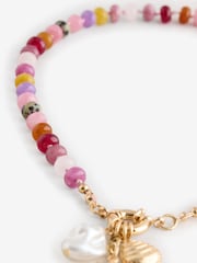 Rockett St George Pink Beaded Sun Necklace - Image 7 of 7