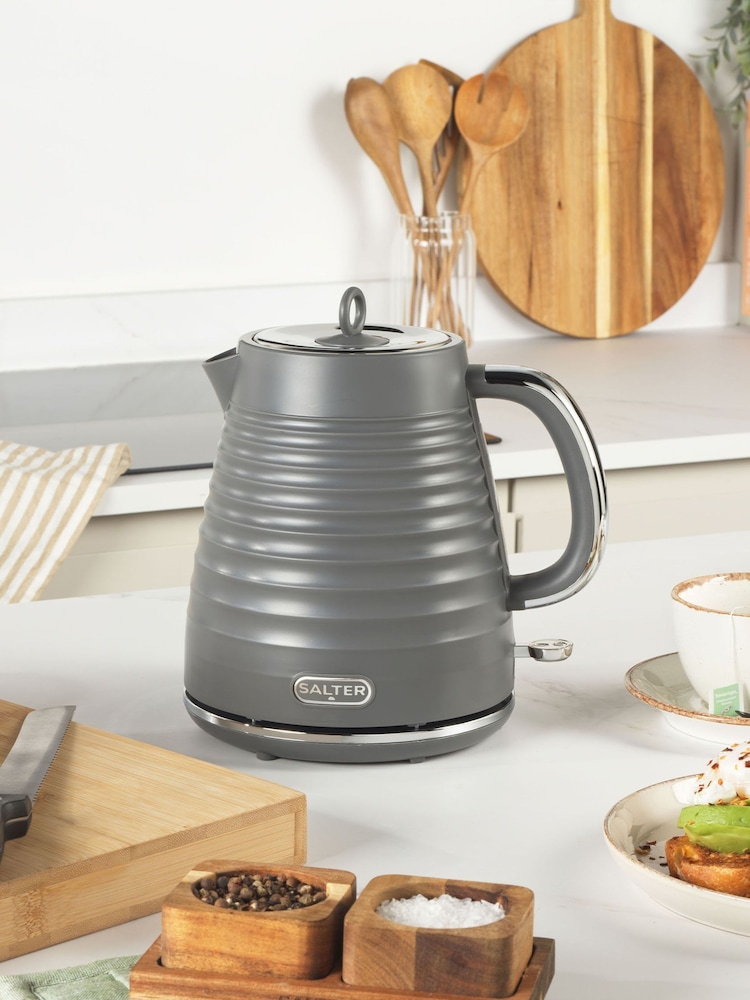 Salter Grey Ripple Kettle - Image 2 of 6