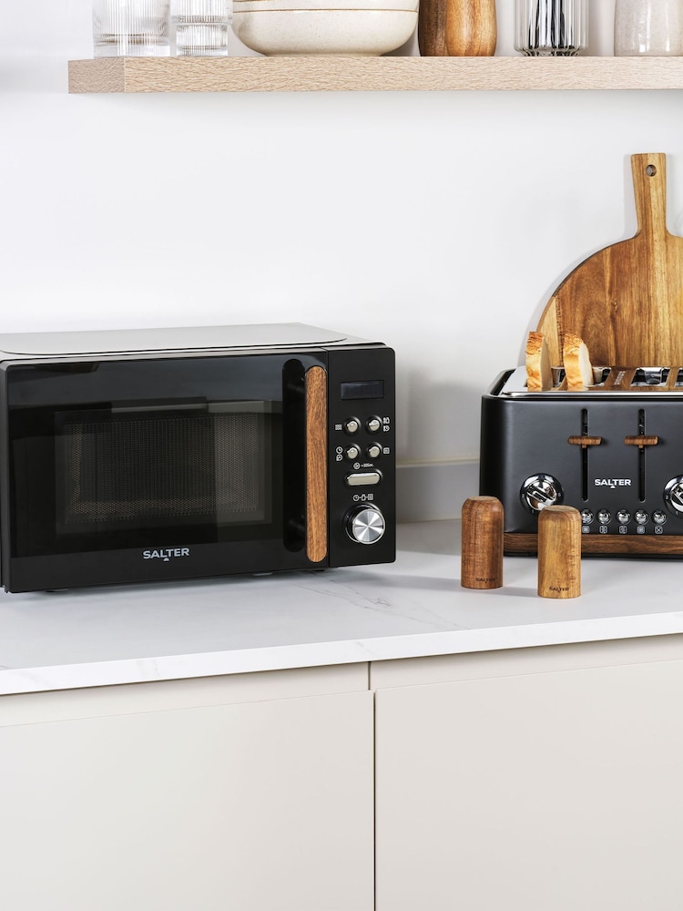 Salter Black Toronto Microwave - Image 1 of 6