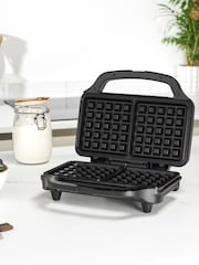 Salter Black Kuro Waffle Maker - Image 2 of 5