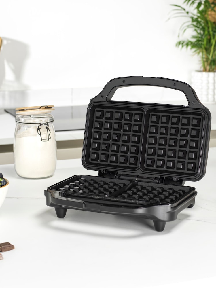 Salter Black Kuro Waffle Maker - Image 2 of 5