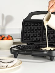 Salter Black Kuro Waffle Maker - Image 3 of 5