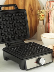 Salter Silver Waffle Maker - Image 3 of 6