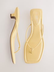 Buttermilk Forever Comfort® Square Toe Post Low Heels - Image 3 of 5