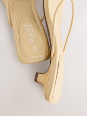 Buttermilk Forever Comfort® Square Toe Post Low Heels - Image 4 of 5