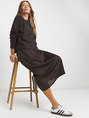 JD Williams Brown 2 In 1 Slip Dress - Image 2 of 4