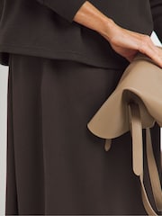 JD Williams Brown 2 In 1 Slip Dress - Image 4 of 4