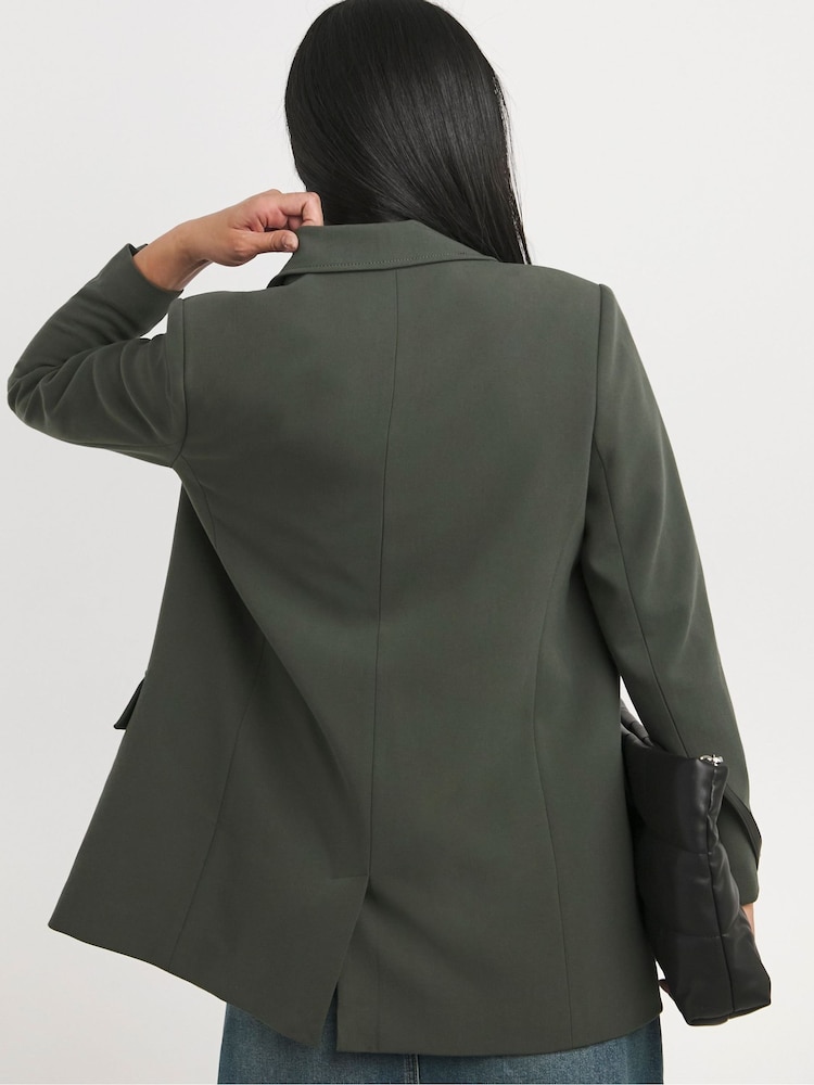 JD Williams Green Oversized Blazer - Image 2 of 4