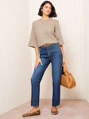 Friends Like These Taupe Knitted Top - Image 2 of 5