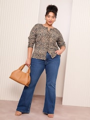 Friends Like These Animal Curve Crew Neck Cardigan - Image 3 of 5