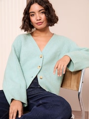 Friends Like These Blue Rib Stitch Cardigan - Image 2 of 4