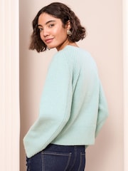 Friends Like These Blue Rib Stitch Cardigan - Image 4 of 4