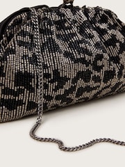 Monsoon Silver Alice Beaded Clutch Bag - Image 3 of 4
