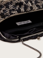 Monsoon Silver Alice Beaded Clutch Bag - Image 4 of 4