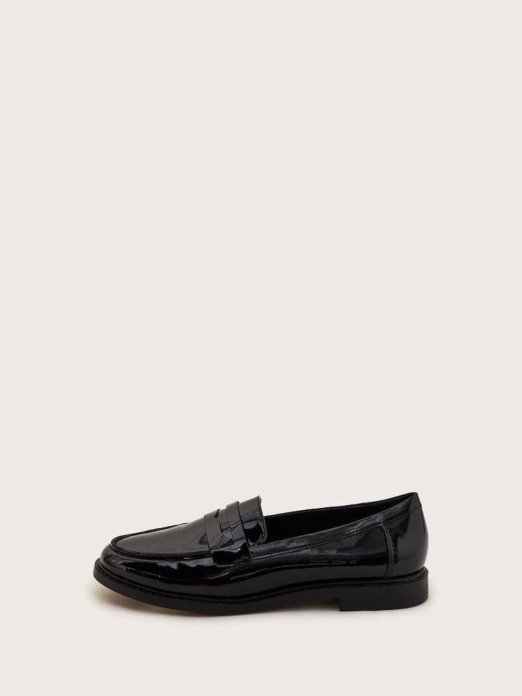 Monsoon Black Elsie Patent Loafers - Image 2 of 3