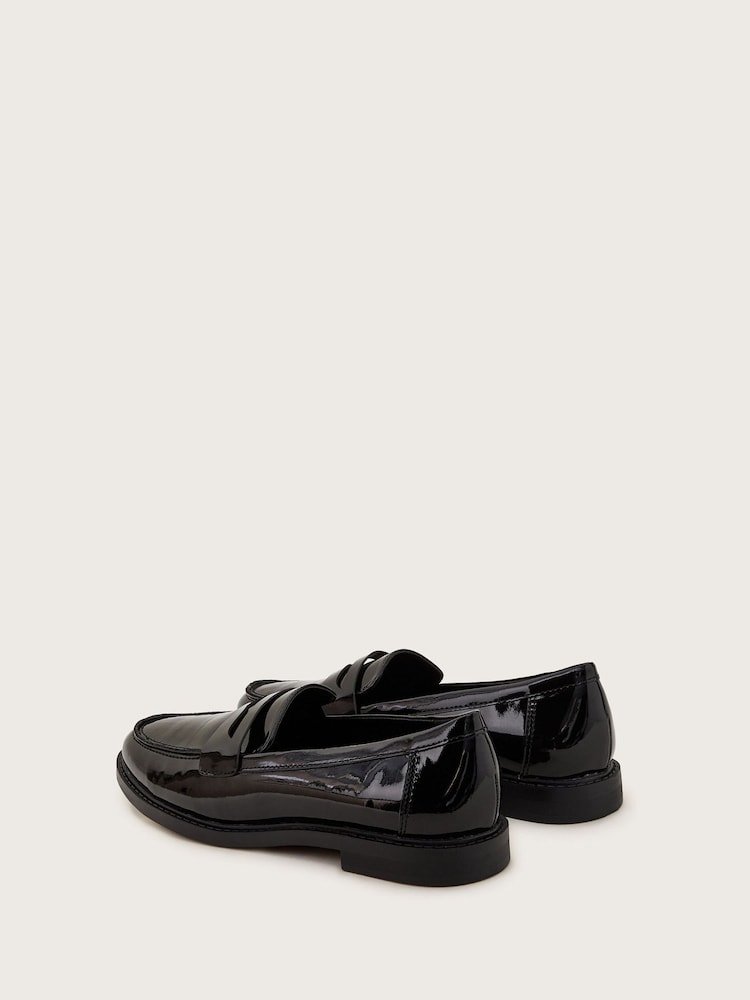 Monsoon Black Elsie Patent Loafers - Image 3 of 3